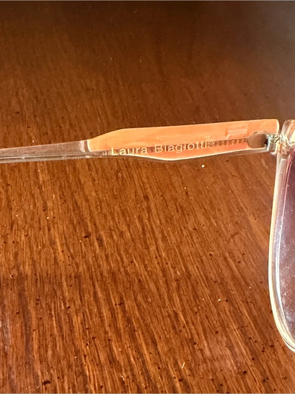 Vintage 80s Laura Biagiotti Translucent Pink Aviator Sunglasses Made In Italy